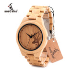 Luxury Brand BOBO BIRD Handmade Full Bamboo Watch